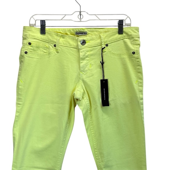 Flouresant Yellow Skinny Jeans. Size 8 - Picture 2 of 11
